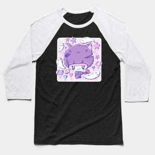 Cute zombie cat bubble head cutie Baseball T-Shirt